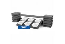Kit Support 6 Bols Carrés Deux Niveaux CUBIC
