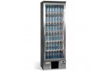 Vitrine haute 1 porte vitrée ferrure à droite Inox