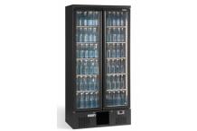 Vitrine haute 2 portes vitrées anthracite