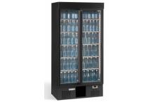 Vitrine haute 2 portes vitrées Coulissantes anthracite