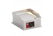 Plancha lisse en inox 400